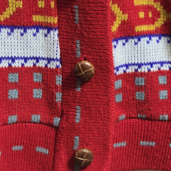 Multicolor Patterned Men's Sweater - Picture 4 of 8